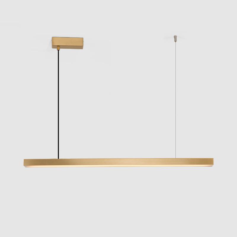 北欧长方形饭厅设计师长条客厅吧台餐桌餐厅灯现代简约书房吊灯