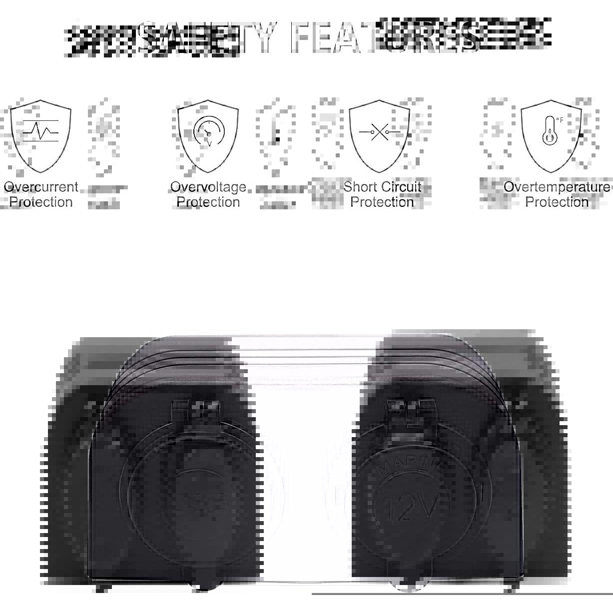 汽摩船usb车载充电器组合固定帐篷式面板单双孔面板三孔面板