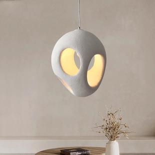 侘寂风灯设计师客厅餐厅吧台民宿书房创意个性艺术奶油风复古吊灯