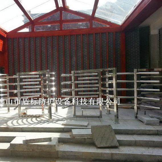 三杆旋转无人单向机 手动单限辊闸门 景区排队旋转闸半高单向门