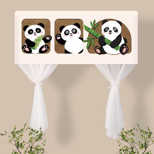 新款挂机罩空调挡风帘防直吹月子防尘罩长纱款开机不取