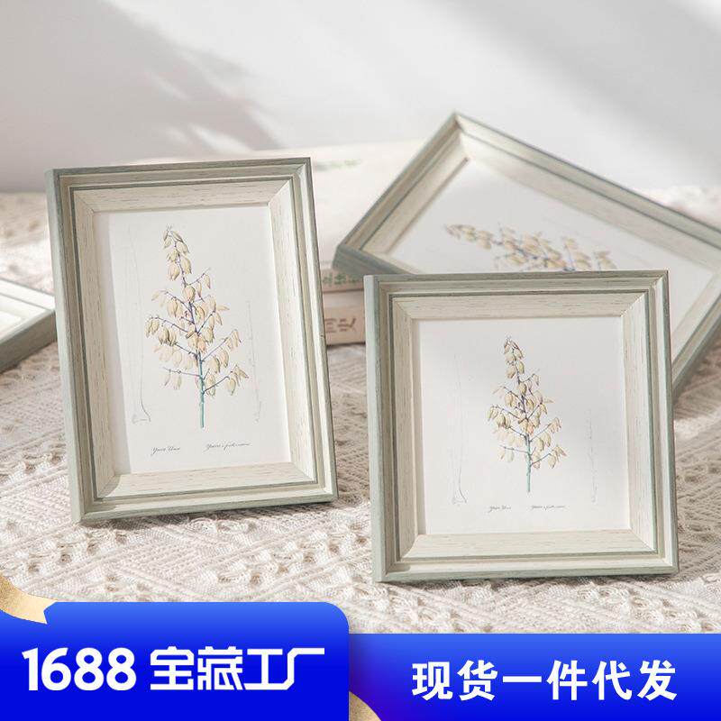 简约正方形树脂相框摆台6寸7寸8寸10寸加打印儿童照片框相框