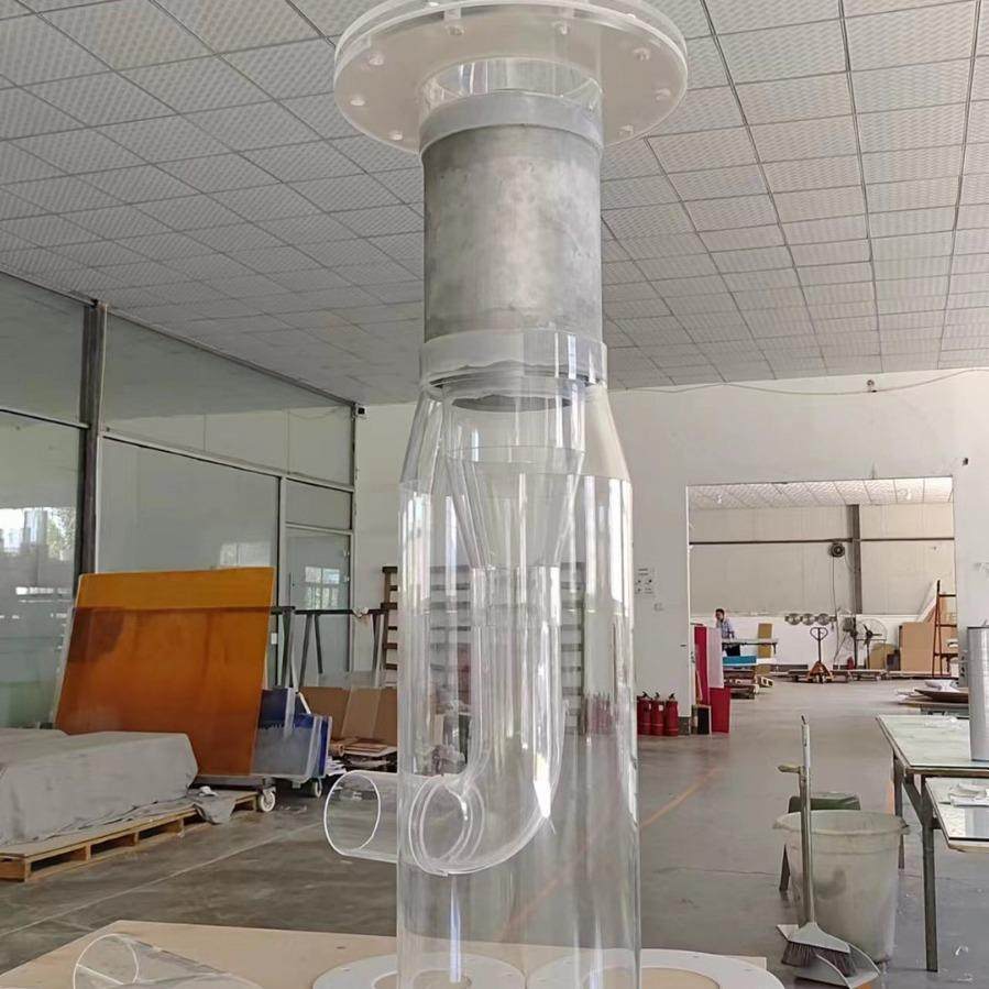 亚克力大型圆管实验装置 透明有机玻璃实验仪器精细加工