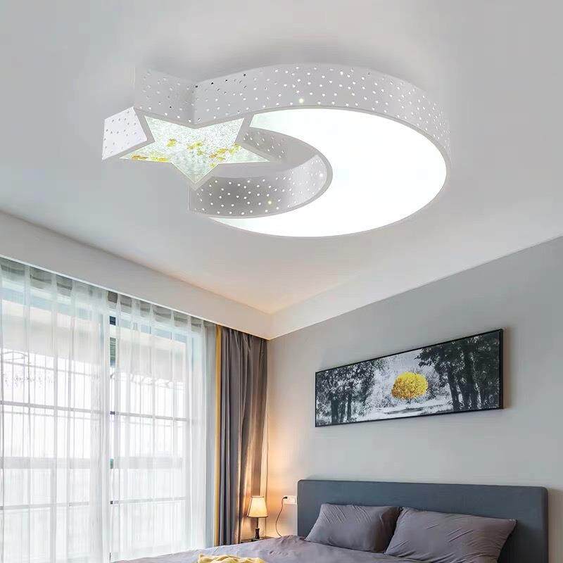 现代简约LED灯星月吸顶灯 卧室客厅酒店客房装饰灯具