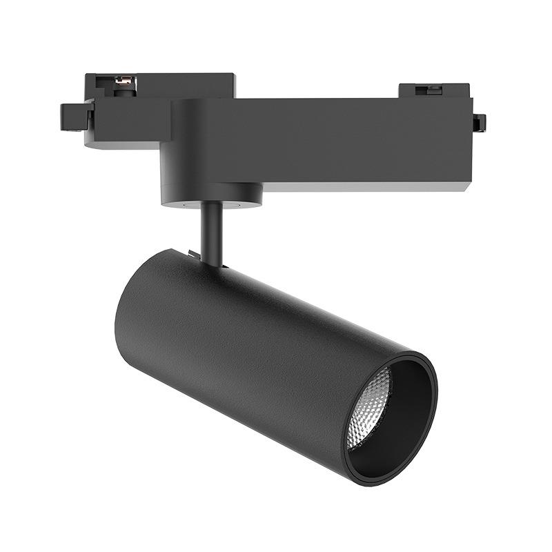 LED轨道射灯 服装店射灯背景墙超市导轨射灯吸顶嵌入轨道安装可选