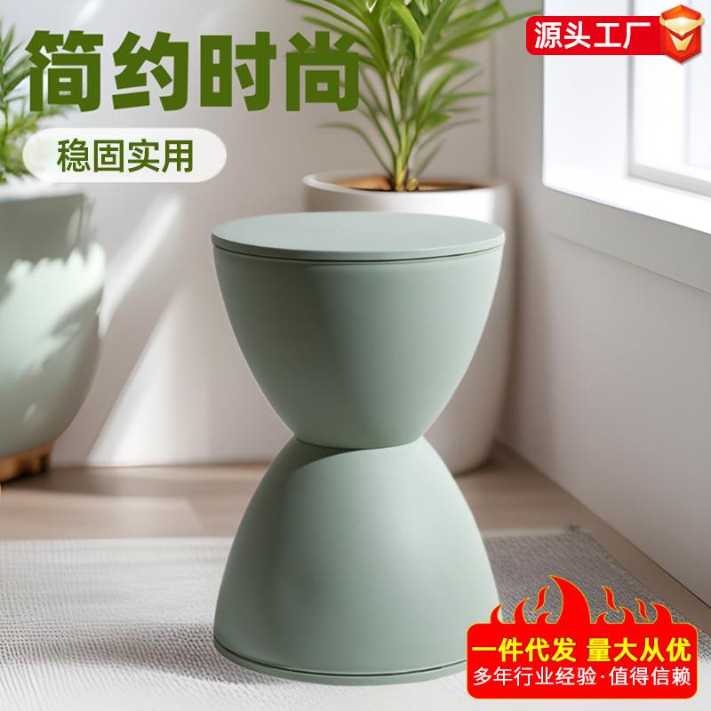 王子凳北欧塑料圆凳时尚简约矮凳简易现代成人家用换鞋儿童餐凳子