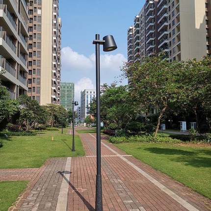 3米3.5m户外LED庭院灯小区公园广场防水简约方形柱220V景观路灯