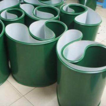 绿色PVC食品级输送带食品厂用白色蓝色轻型运输带平皮带传动带