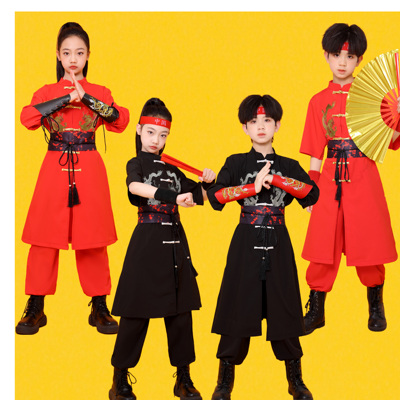 儿童演出服六一中国风表演运动会
