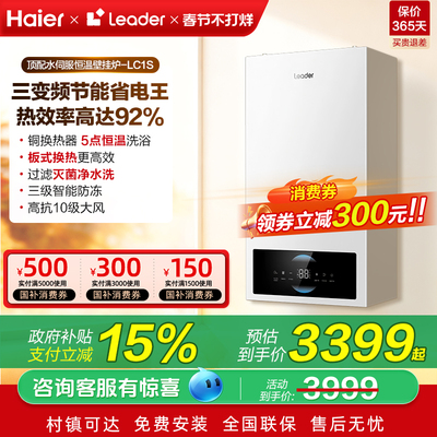 海尔统帅壁挂炉家用天然气燃气