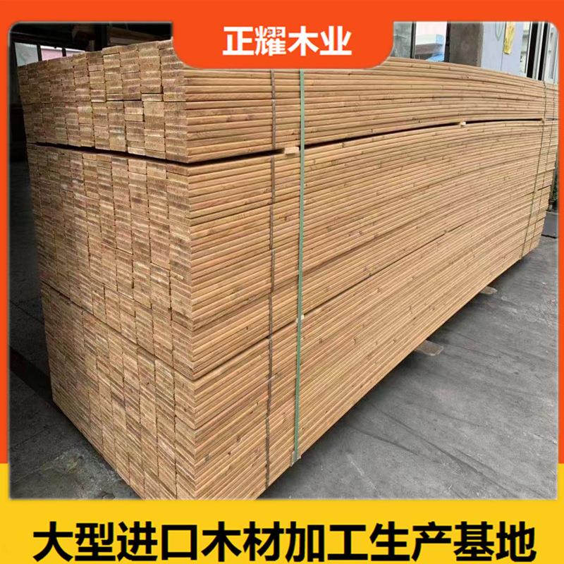 深度碳化木复古仿古建无节栏杆扶手户外庭院地板栅栏室外墙板