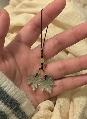 树叶手机挂件钥匙扣情侣礼物