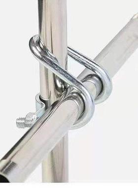 十字管卡双U型卡扣单U一字管卡镀锌扣件钢管连接件脚手架固定卡箍