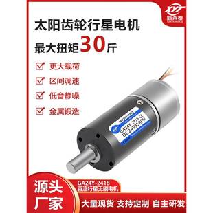 Ga24Y 2418无刷行星齿轮减速电机12V24V直流调速微型高转矩小型电