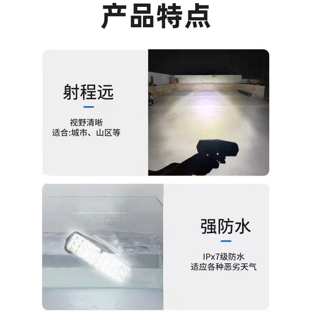电动摩托车灯超亮led大灯led强光12v80v改装外置灯三轮车流氓灯