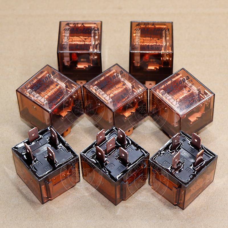 汽车继电器12V24V全铜线大功率防水空调油泵4英尺100A 5英尺100A
