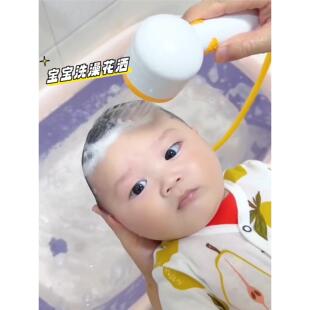 宝宝洗澡花洒婴幼儿洗头戏水玩具潜水艇浴室电动增压花洒喷水神器