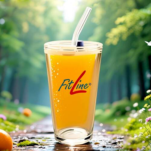 FitLine玻璃杯德国PM营养素果汁杯/带刻度水杯玻璃水杯送玻璃吸管