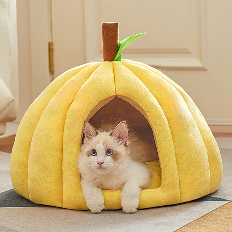南瓜封闭式猫窝四季通用冬季保暖小户型宠物房子安全感帐篷猫别墅,宠物/宠物食品及用品,猫窝/屋/帐篷/沙发,淘宝优惠券,粉丝福利购,淘宝优惠卷