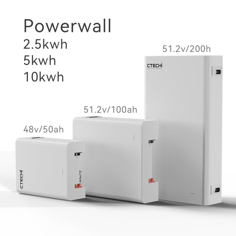 51.2V 200AH Lifepo4电池组 太阳能电源10KWH 壁挂充电锂离子电