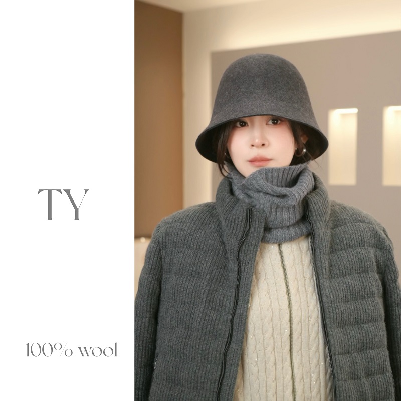 太一“去繁就简”高级感极简百搭无缝一体素颜神器盆帽渔夫帽