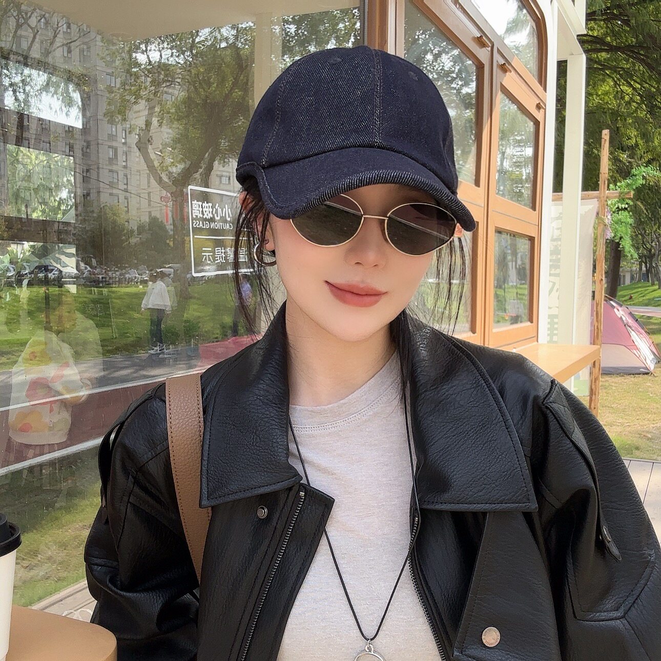 太一 包皮边复古老钱风细纹棒球帽加宽檐深顶男女秋季显脸小百搭