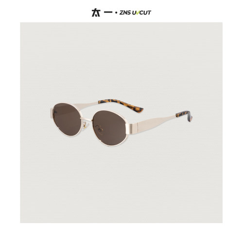 【金丝流光眼镜】复古防蓝光椭圆高级感眼镜素颜拍照小脸神器