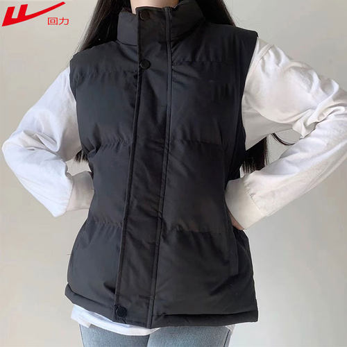 回力羽绒棉马甲男女通用加厚保暖