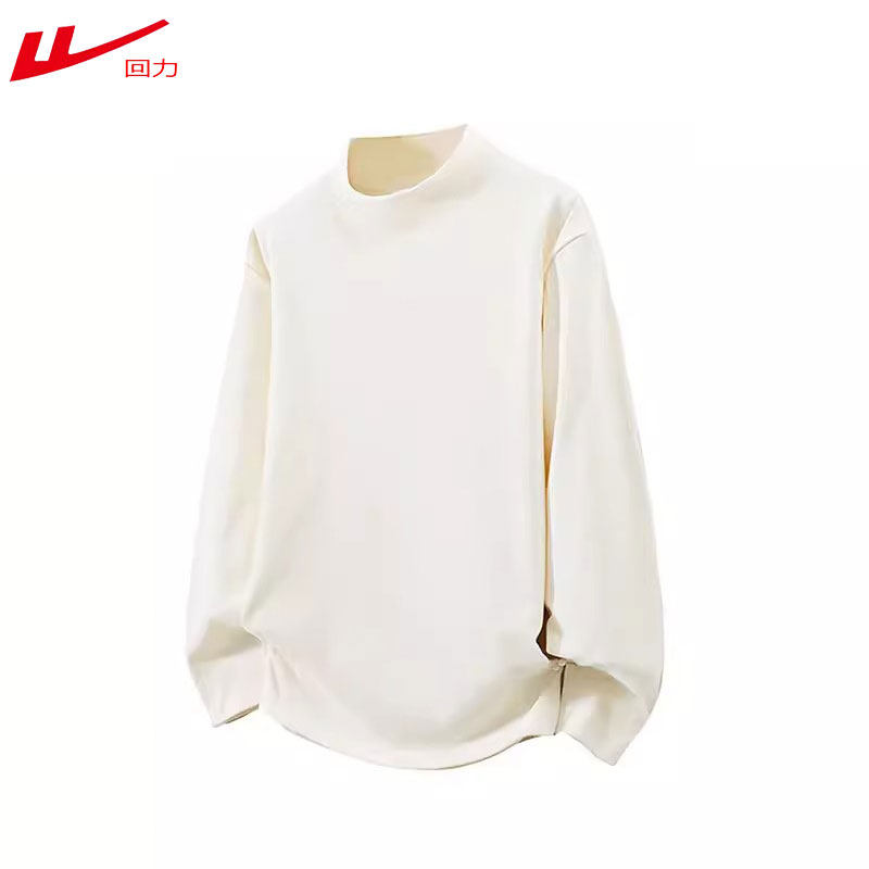 回力德绒半高领加绒纯色打底衫男女同款保暖内搭可团购