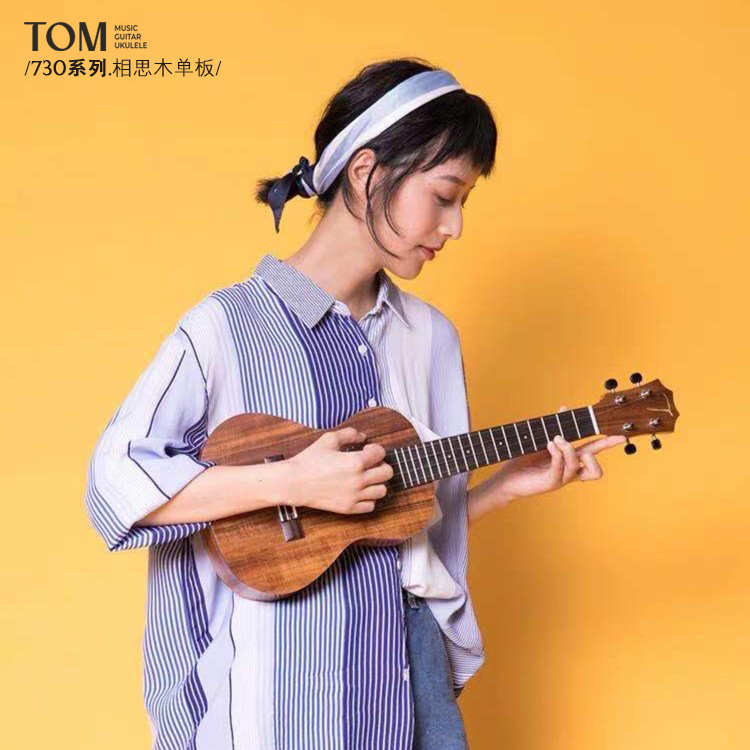 TOM 23/26寸单板尤克里里相思木小吉他ukulele初学者进阶