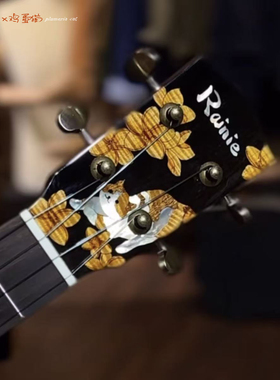 Rainie 鸡蛋猫 芒果木全单 26寸尤克里里 进阶手工 ukulele