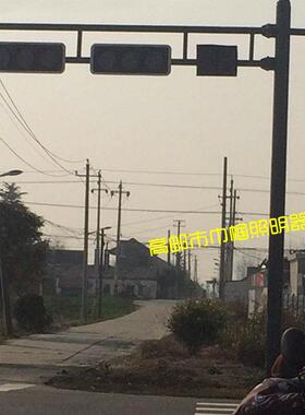 厂家供应交通信号灯杆八角F型双立柱双横臂框架灯杆