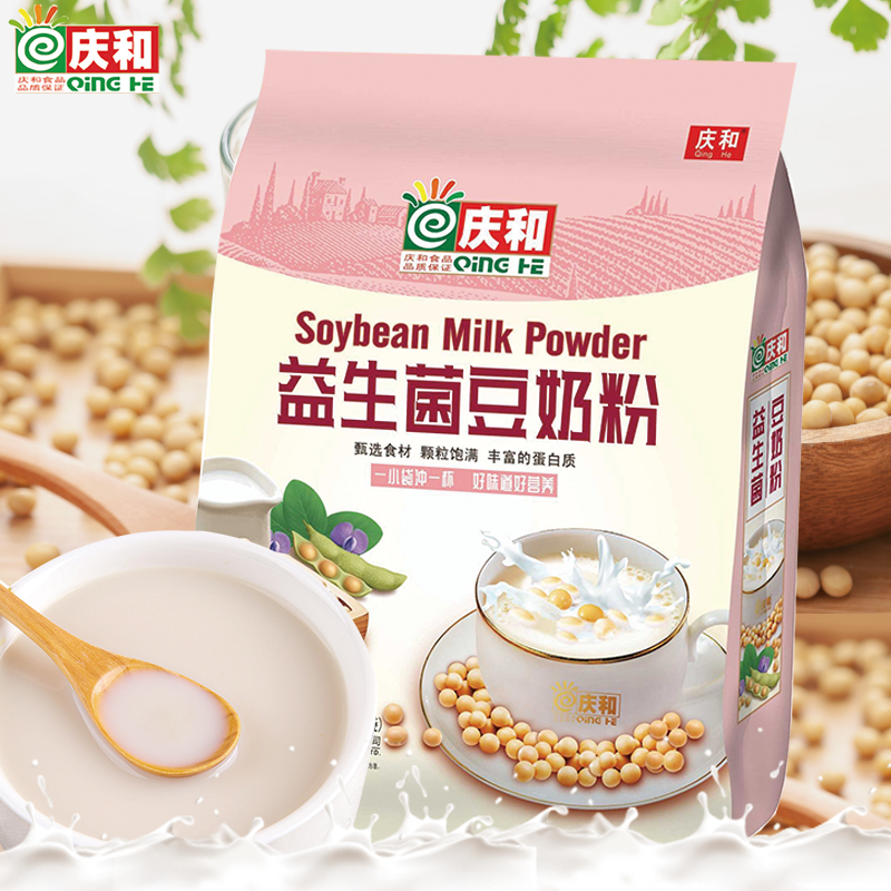 慶和益生菌特濃無蔗糖豆奶粉