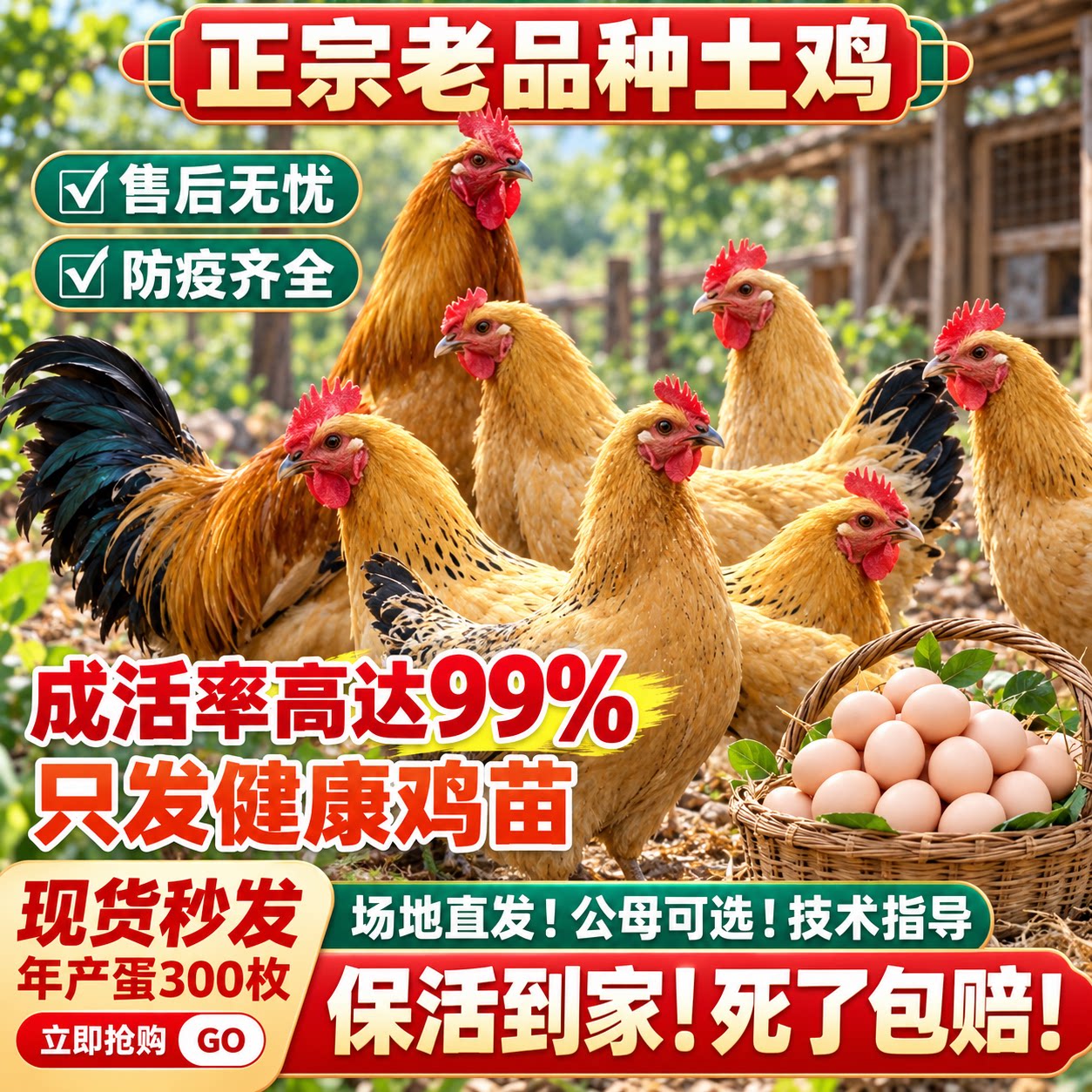 半斤一斤老品种小土鸡活苗农村散养柴鸡小鸡仔皖南土鸡苗小鸡活苗