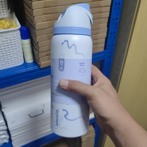 owala 24oz 吸管保温杯双饮口设计缤纷多色涂鸦DIY款320z 945ml