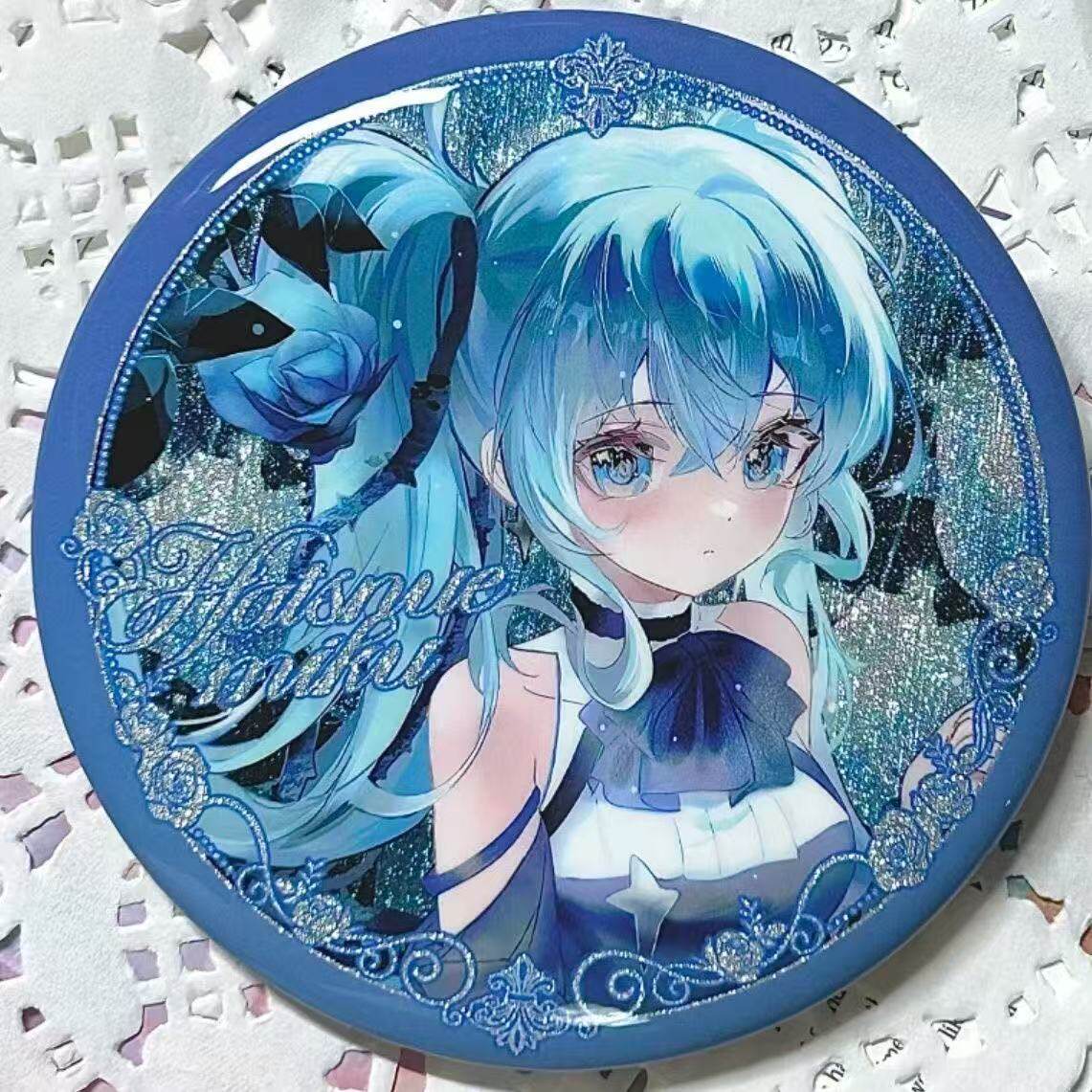 miku初音未来吧唧双闪徽章图片