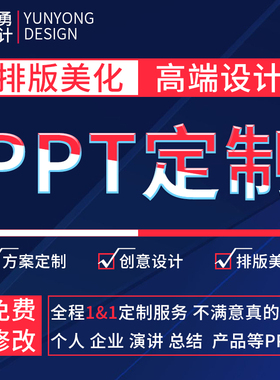 ppt制作美化修改代做定制帮做汇报课件设计排版代作年终总结述职