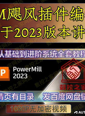 PowerMill飓风编程插件全套使用视频教程 PM飓风 基于PM2023讲解