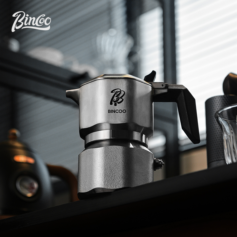 Bincoo不锈钢三阀摩卡壶家用小型