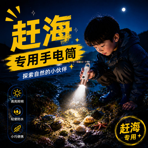 护眼第一名】顺丰户外儿童手电筒