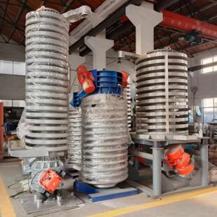 食品原料冷却送料机树脂色母粒降温提升机高温物料冷却上料机螺