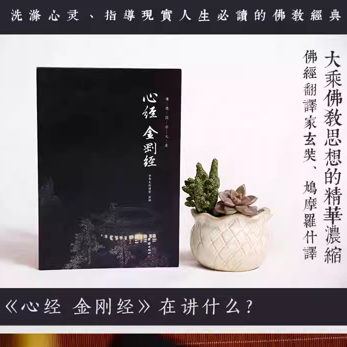 心经金刚经原文+注释+译文谦德国学文库正版佛教十三经佛教入门书籍宗佛教般若波罗蜜多心经佛书籍静心经经文读本金刚经抄经本结缘