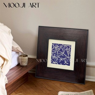 木吉艺术Line 饰画 Art复古抽象艺术客厅画沙发背景墙挂画高级感装