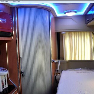 房车洗手间卷帘门游艇卷帘改装 车用PVC卷帘铝合金卷帘软帘可配锁