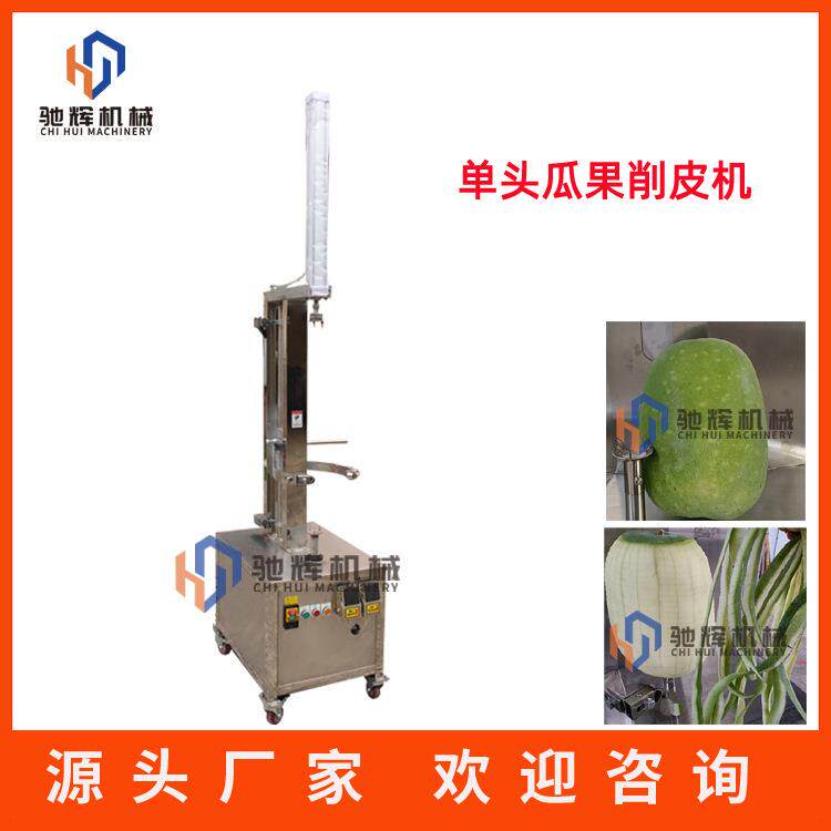 商用单头瓜果削皮机冬瓜电动去皮机广西木瓜荔浦芋头刮皮机视频