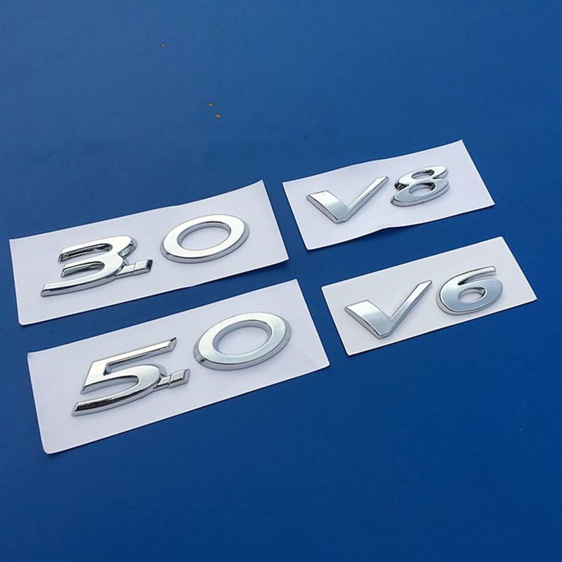 适用于捷豹XJL XFXE V6 3.0 V8 5.0后标排量标车标叶子板侧标车贴