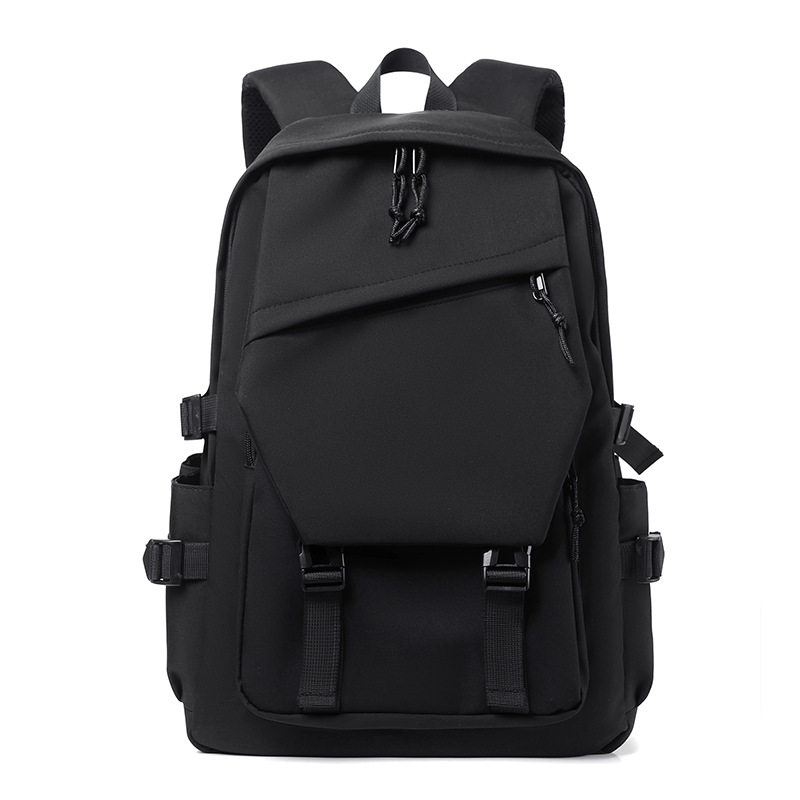 ins港风翻盖双肩包男女韩系大容量书包初高中大学生休闲工装背包
