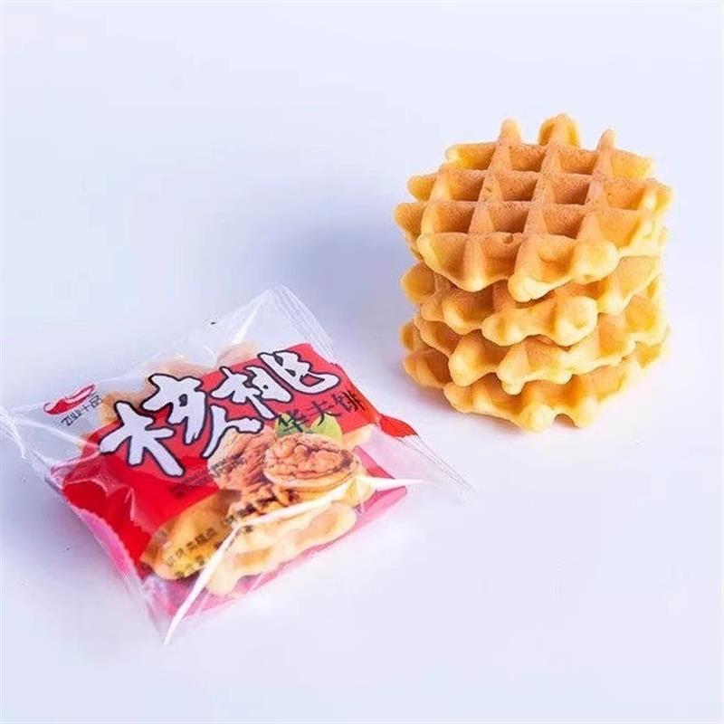 新货核桃华夫饼休闲零食软软Q弹浓浓蛋奶味点心下午茶5斤