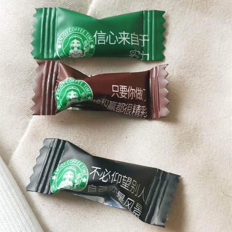 新货咖啡糖励志咖啡糖独立包装拿铁黑咖啡办公室小零食学