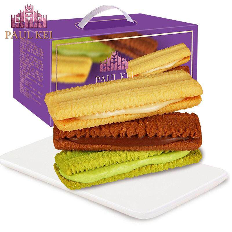 新货 夹心曲奇饼干综合口味1000g整箱礼盒装 抹茶巧克力牛奶